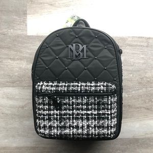 NWT Badgley Mischka Diamond-Quilted Nylon Backpack